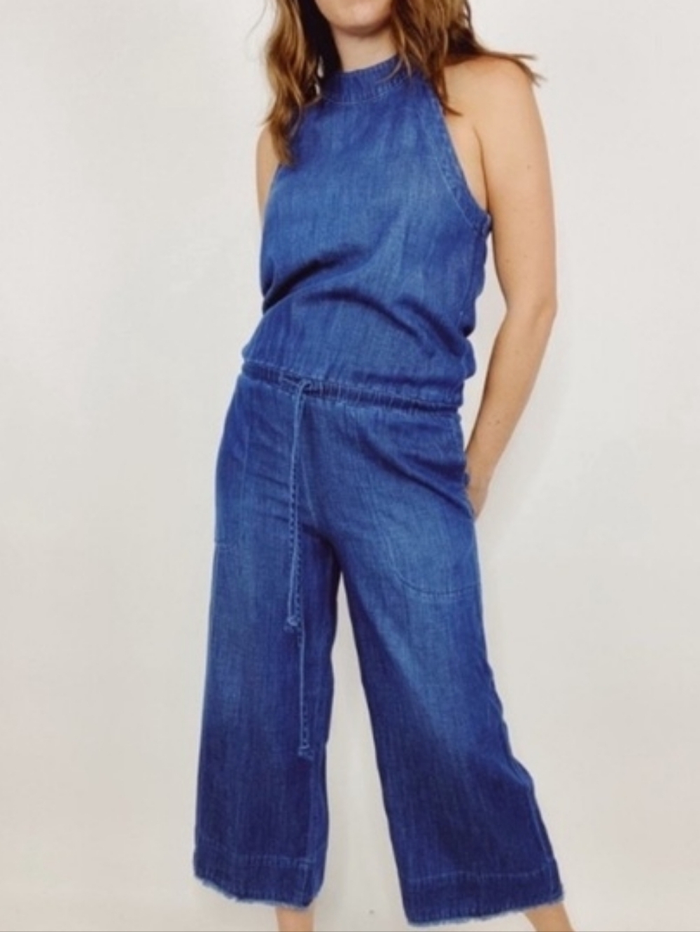 Cloth & Stone Blue Denim Jumpsuit. Great Condition Size XS